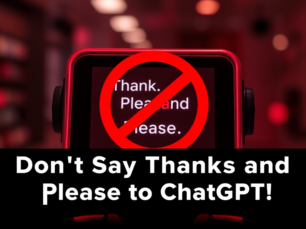 Dont Say Thank You and Please to ChatGPT!